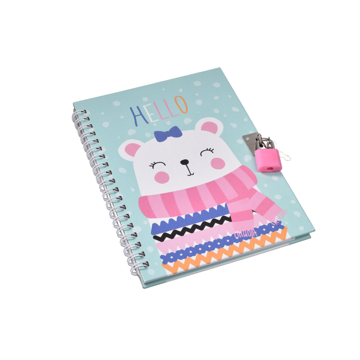 diario para niña con candado y llave dim:13*17.5cm