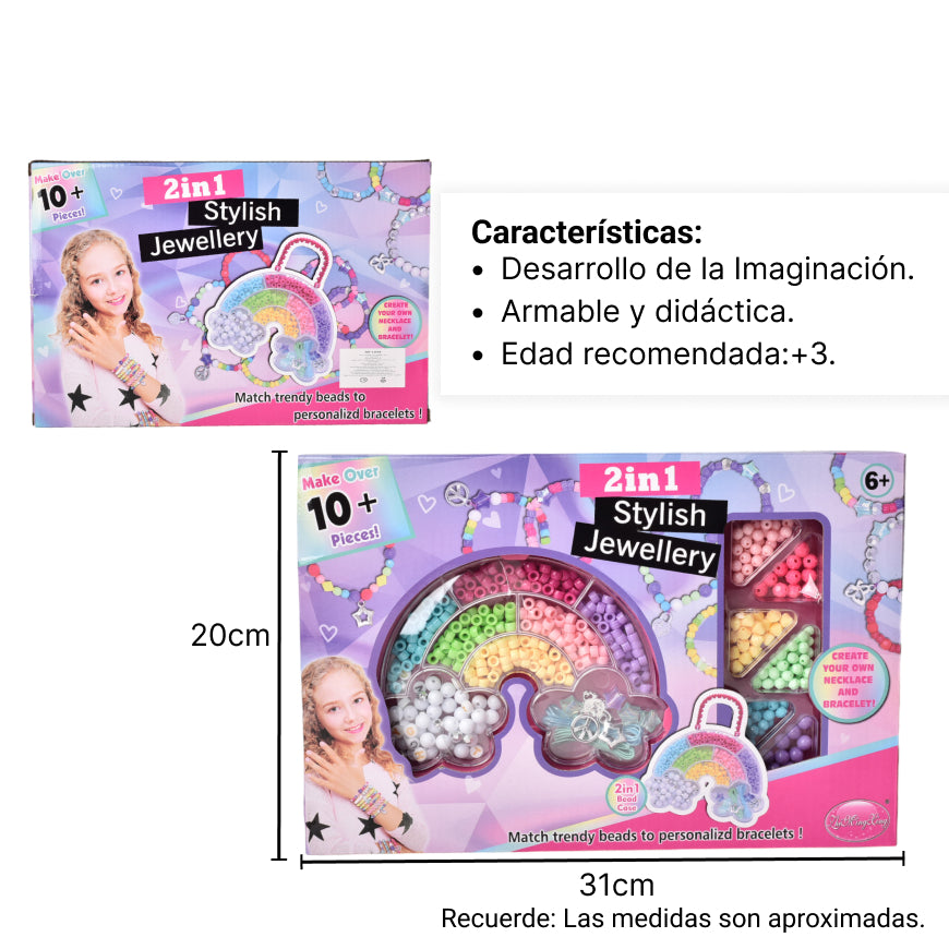 kit para hacer pulseras manillas juguete niña