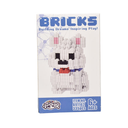 BLOQUES FICHAS PLASTICA FORMA PERRO ARMABLE DIM:7X7X12