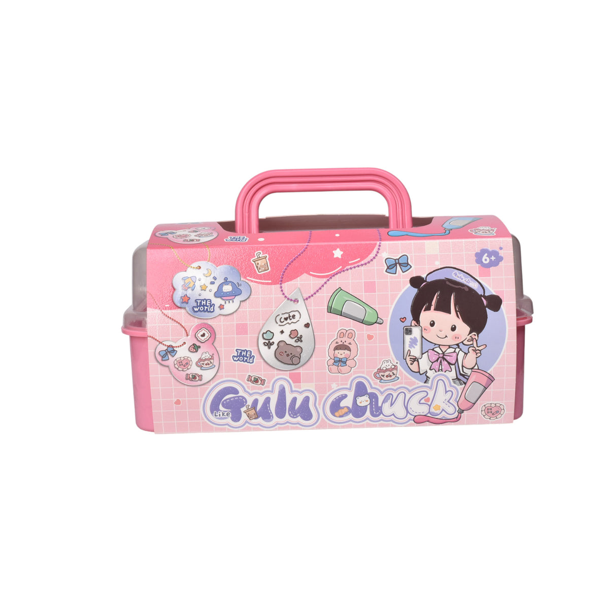 juguete kit de arte con accesorios plastico dim:26x12x17