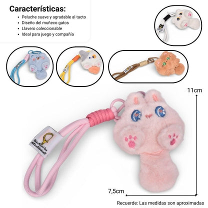 LLAVERO PELUCHE POLIESTER DIM:10X7X3