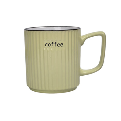 MUG POCILLO CERAMICA DIFERENTES COLORES 300ML DIM:8X8X9