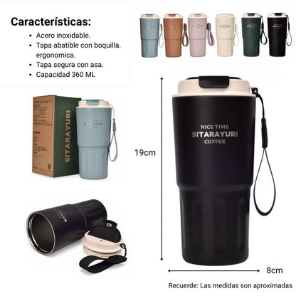 TERMO ACERO INOXIDABLE 290ML DIM: 8X8X19