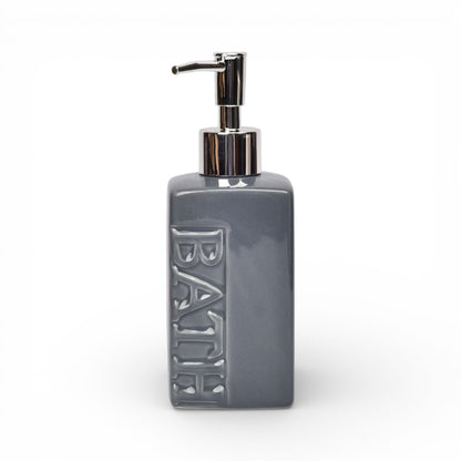 DISPENSADOR DE JABON LIQUIDO CERAMICA DIM:18X6X6