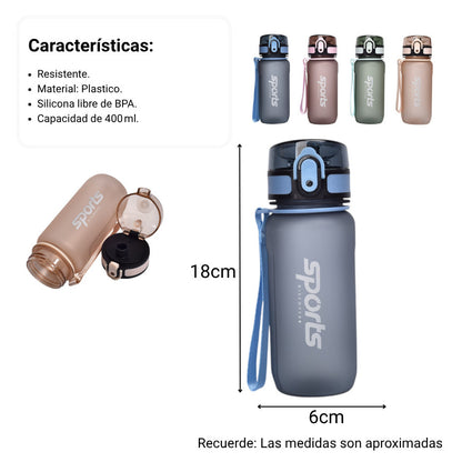 BOTELLA DE AGUA 350ML PLASTICA