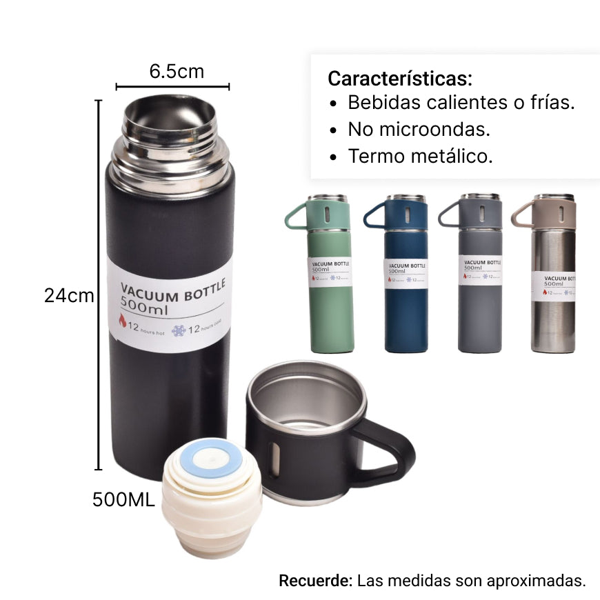 termo metalico 500ml
