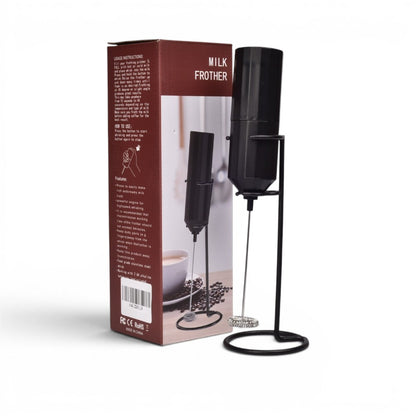 BATIDOR ELECTRICO MEZCLADOR PORTATIL CON BASE DIM:22X7X7CM