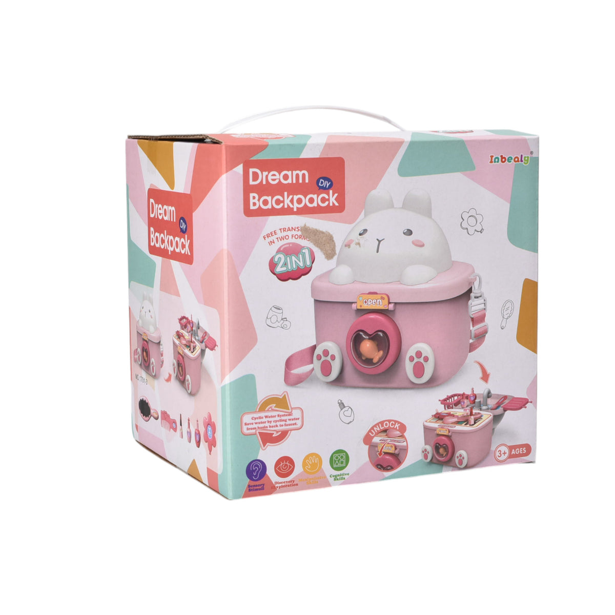 juguete set maleta con accesorios niñas plastico dim:18x15x17