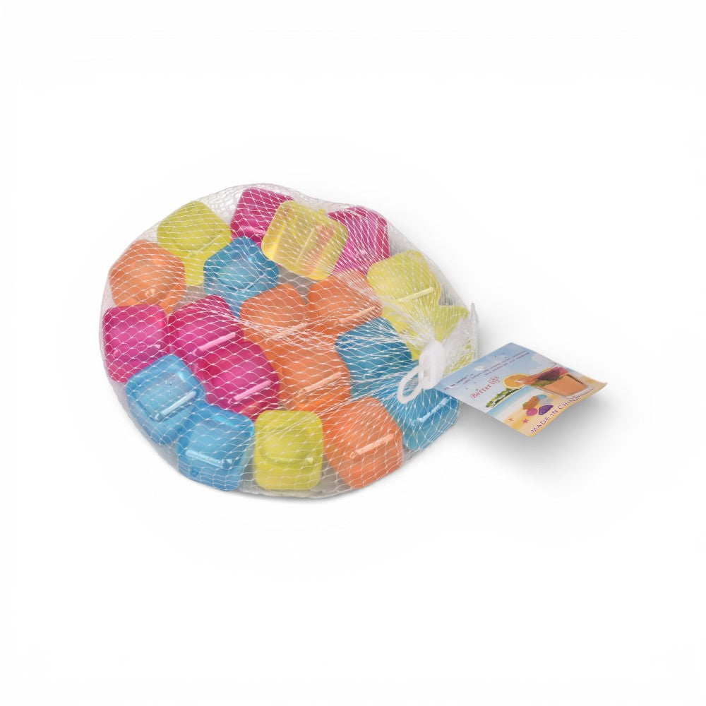 set 20und cubos de hielo de colores reutilizable plastico para bebida fria