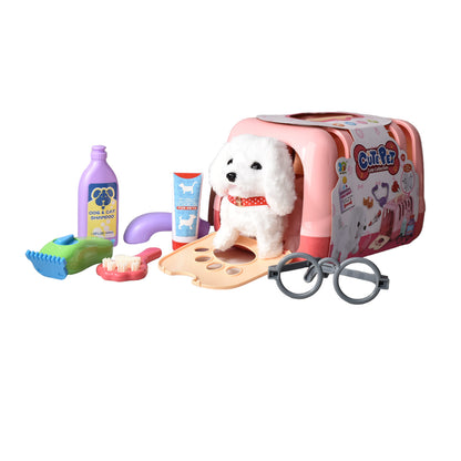 JUGUETE SET DOCTOR VETERINARIO ROSADO CON ACCESORIOS