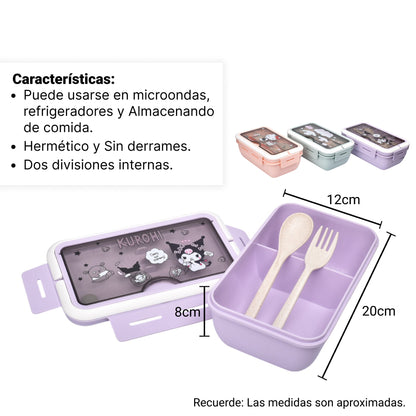 PORTACOMIDA PLASTICO PERSONAJE NIÑOS DIM:20X12