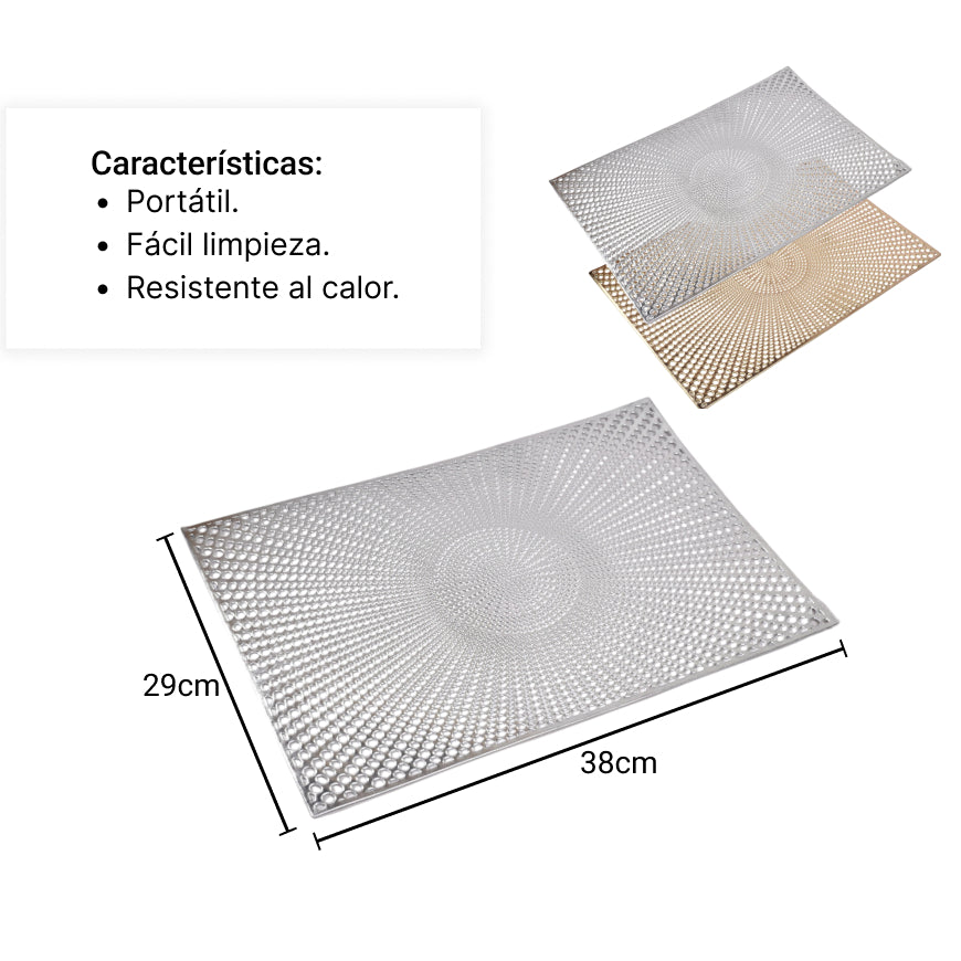 individual rectangulo comedor hogar mesa dim: 45*30
