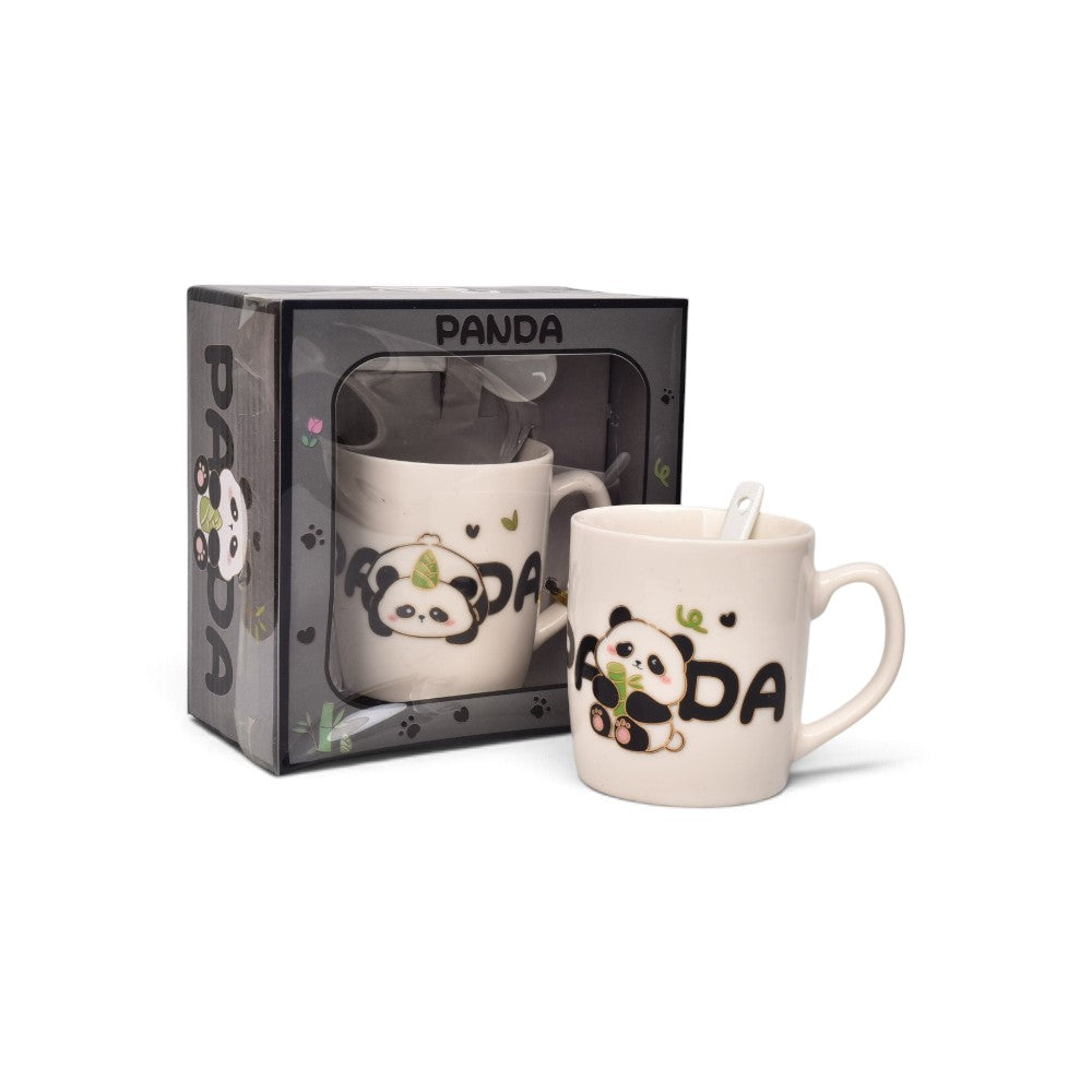 pocillo set ceramica con cuchara 210ml