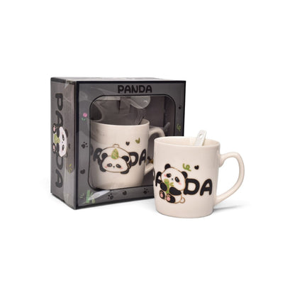 POCILLO SET CERAMICA CON CUCHARA 210ML