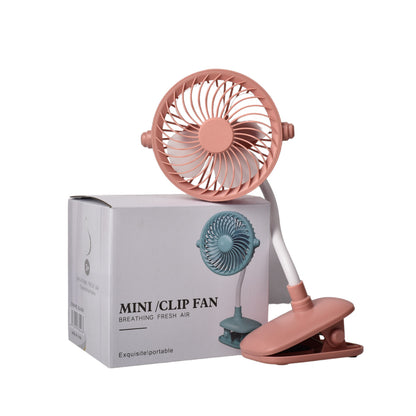 VENTILADOR RECARGABLE PORTATIL PLASTICO CON CABLE USB