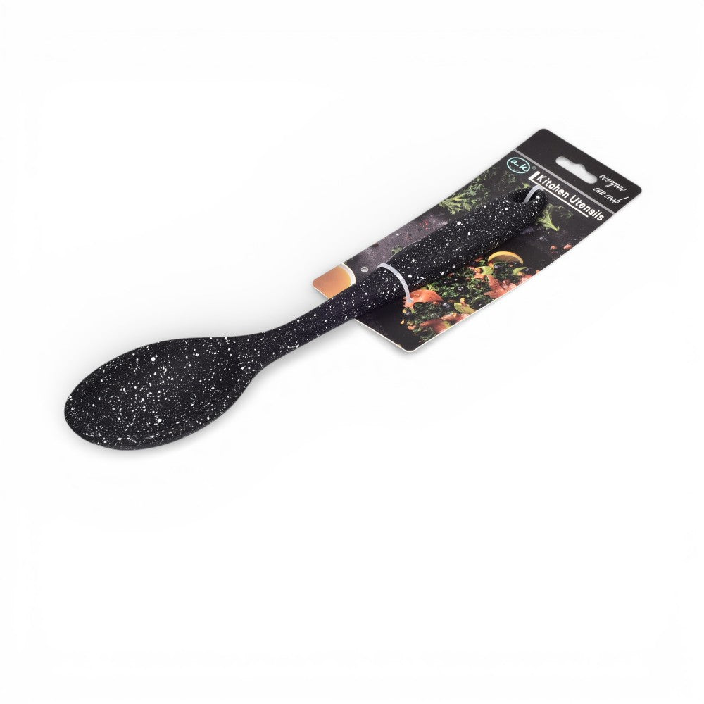 cuchara arrocera en silicona negro dim: 28x5x2