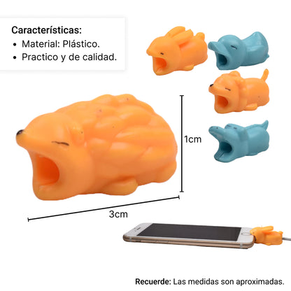 PROTECTOR CABLE CARGADOR USB ANIMAL