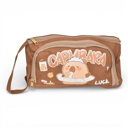 CARTUCHERA CAPYBARA POLIESTER DIM:20X9X7