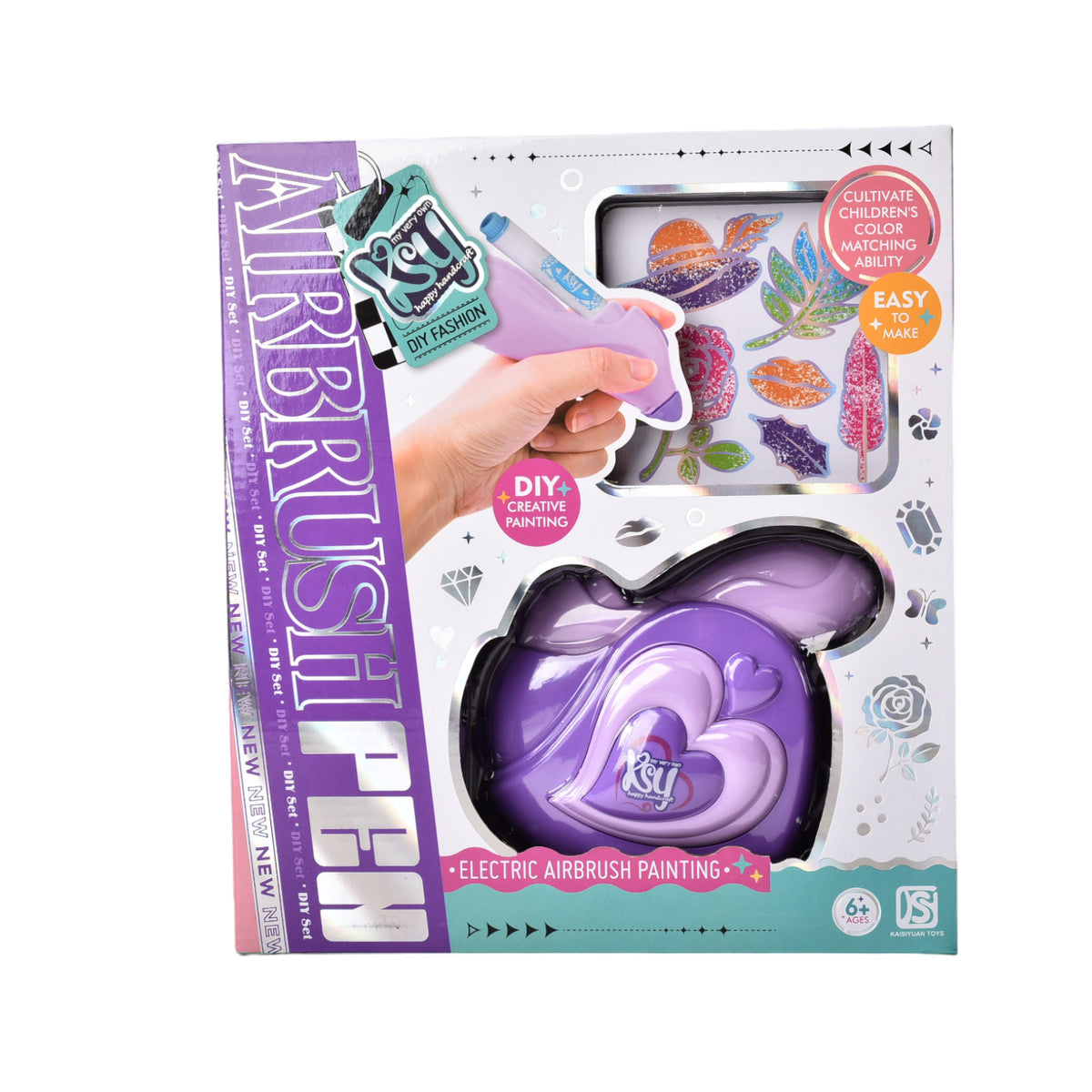 kit para colorear escarchado infantil con accesorios
