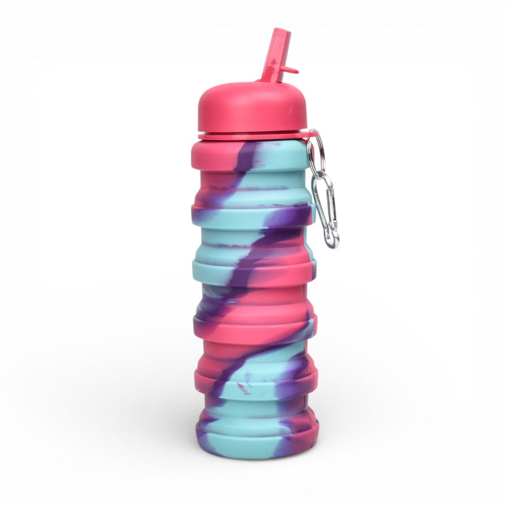 botella de agua plegable 550ml silicona varios colores