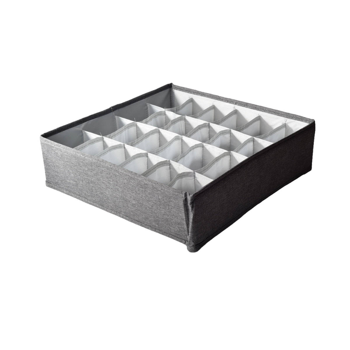 organizador de ropa con 24 divisiones poliester dim: 32x32x9