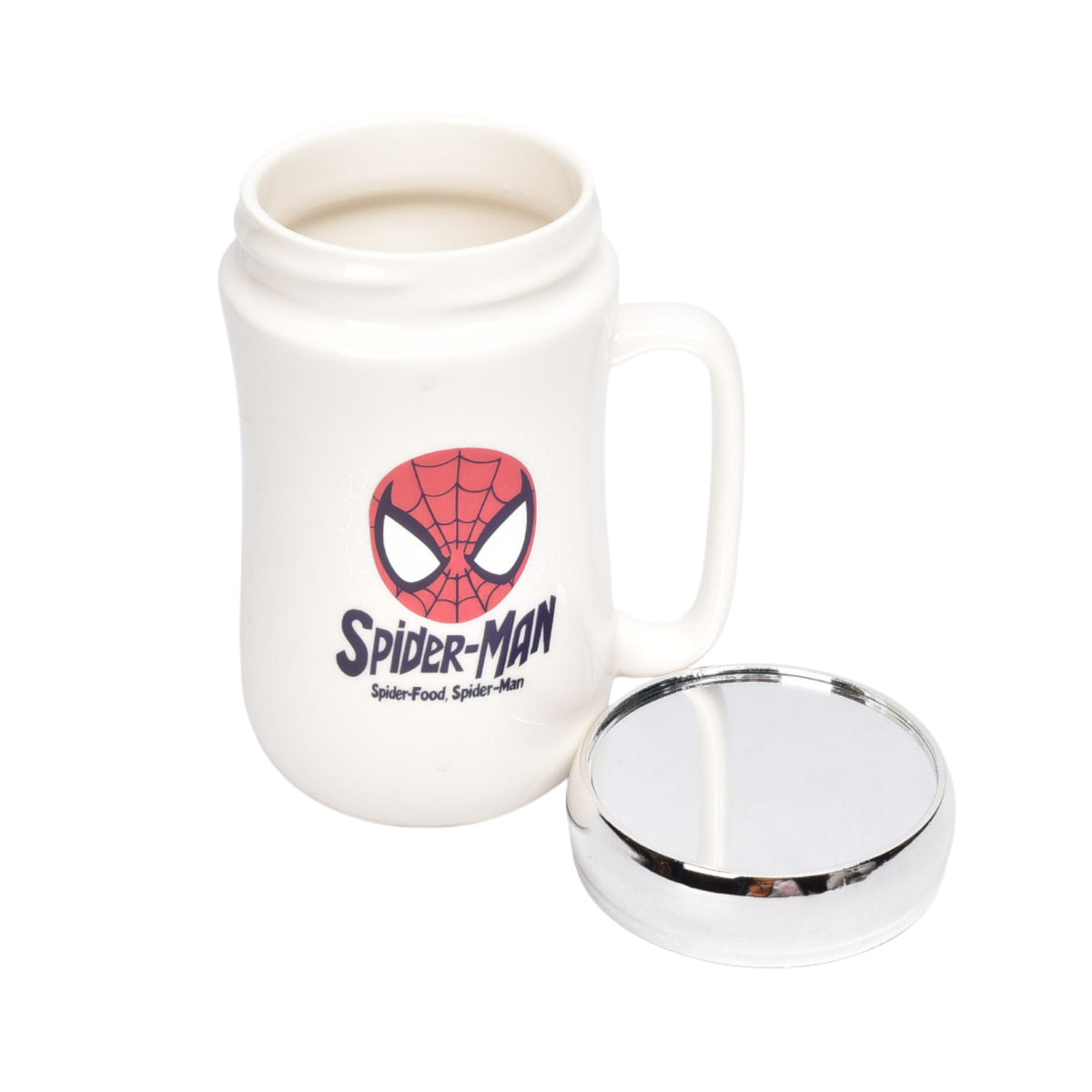 mug pocillo ceramica con tapa espejo personaje 380ml dim:14x7
