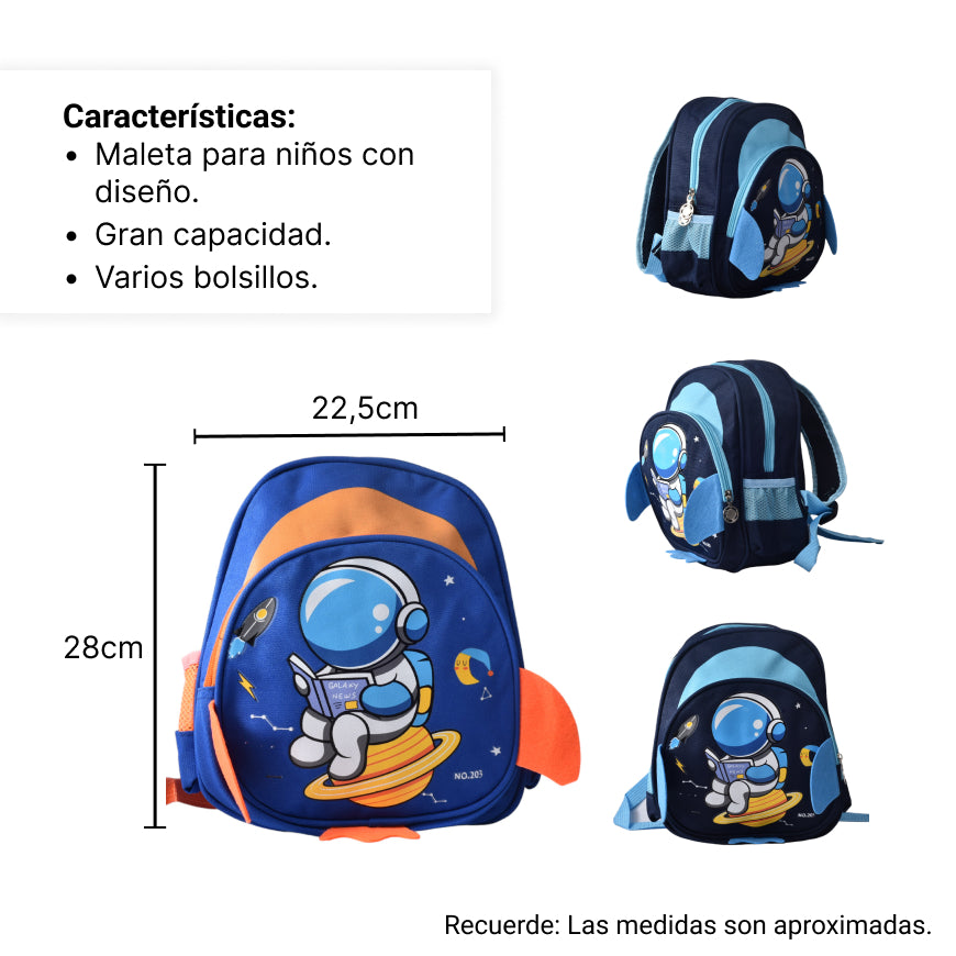 morral pequeño de astronauta