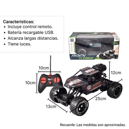 JUGUETE CARRO CON CONTROL REMOTO PLASTICO