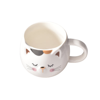MUG POCILLO CERAMICA DISEÑO DE GATO DE 320ML DIM:8X13X8