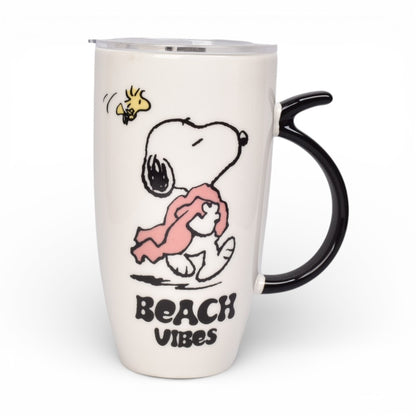MUG POCILLO CON TAPA PLASTICA PERSONAJE 580ML DIM:8X8X15