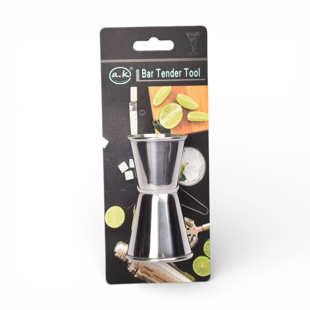 medidor de cocteleria acero plateado dim:4x4x7