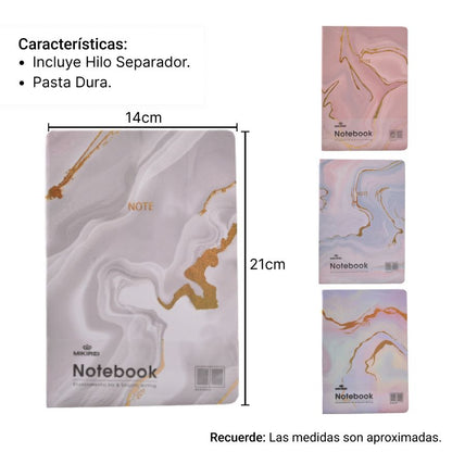 CUADERNO AGENDA PLANEADOR NOTEBOOK  DIM:14x21CM