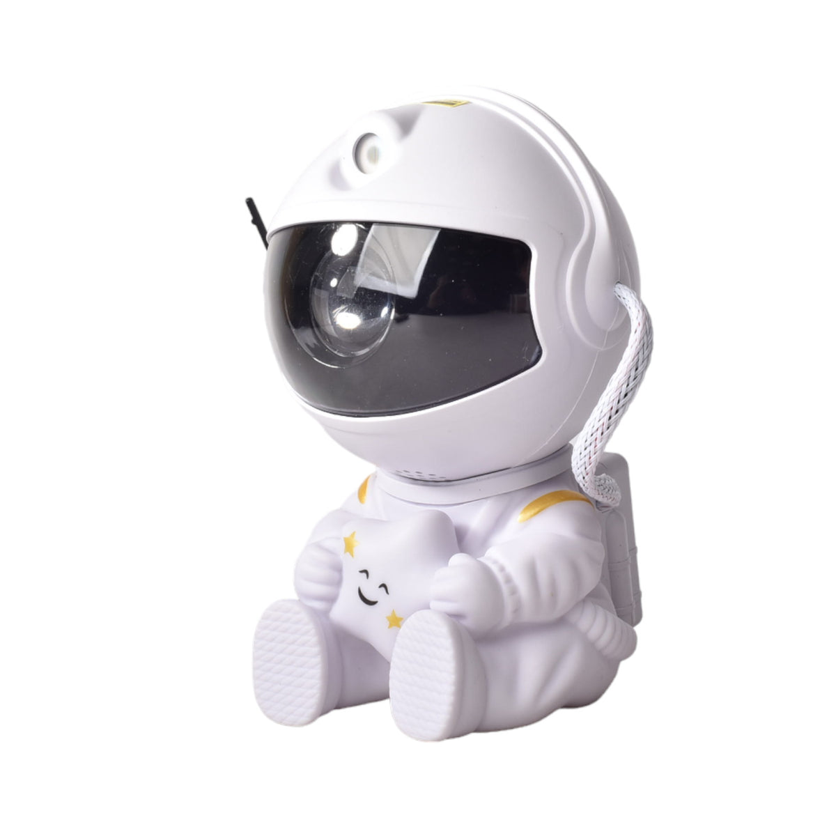 proyector con cable usb recargable forma astronauta plastico
