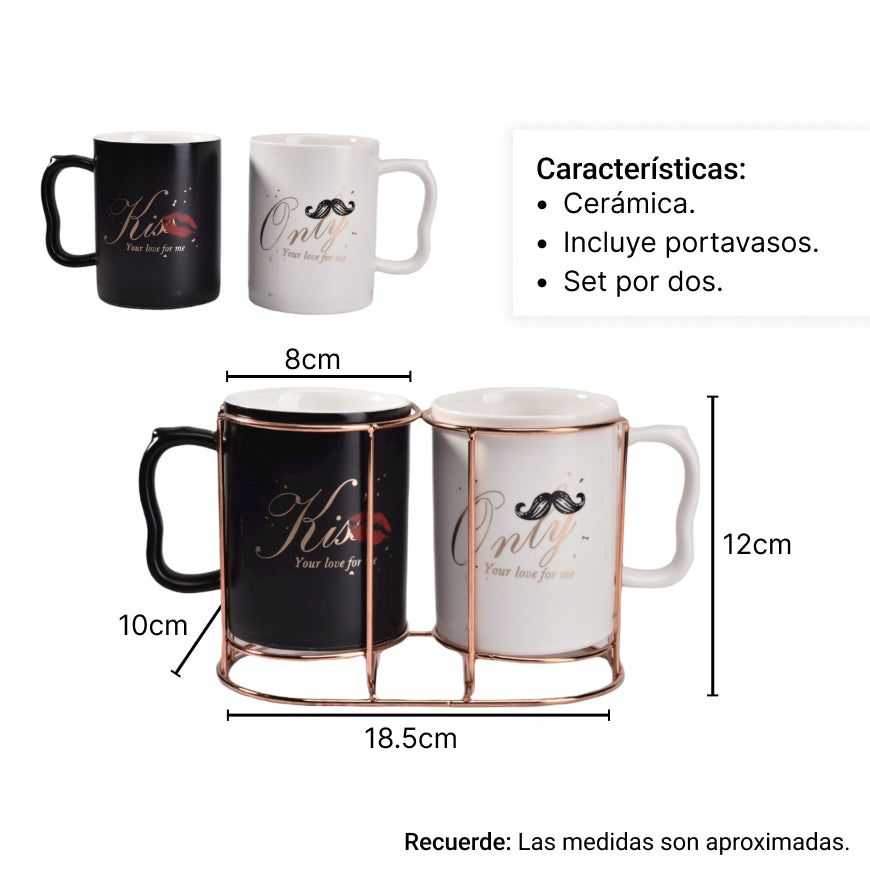 duo pocillo mug ceramica