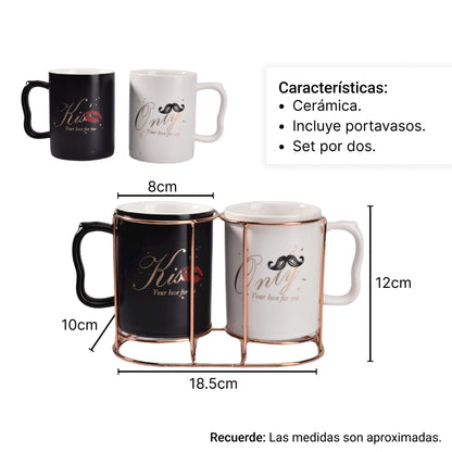DUO POCILLO MUG CERAMICA