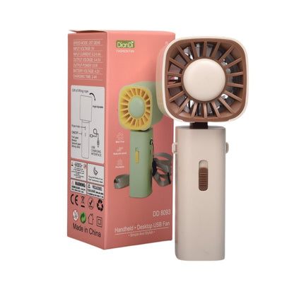 VENTILADOR CUADRADO PLASTICO RECARGABLE DIM:14X5X4