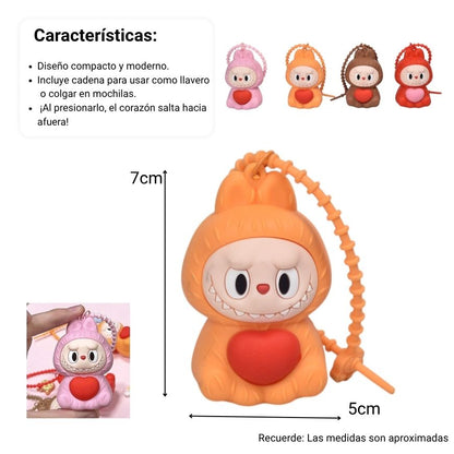 LLAVERO GOMA LABUBU PERSONAJE DIM:7X5