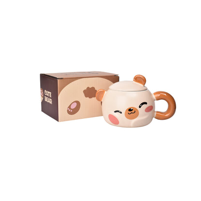 MUG POCILLO GRANDE CERAMICA FORMA DE OSO 400ML DIM:10X7