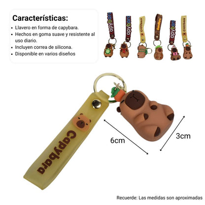 LLAVERO GOMA CAPYBARA DIM:6X3