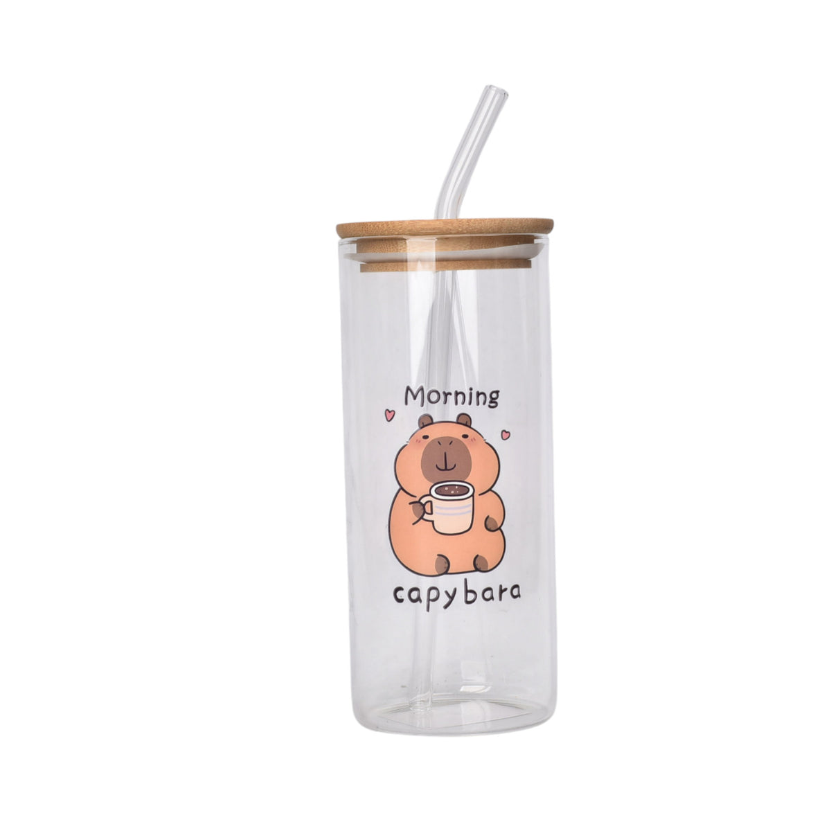 botella de vidrio capybara 400ml dim:14x6