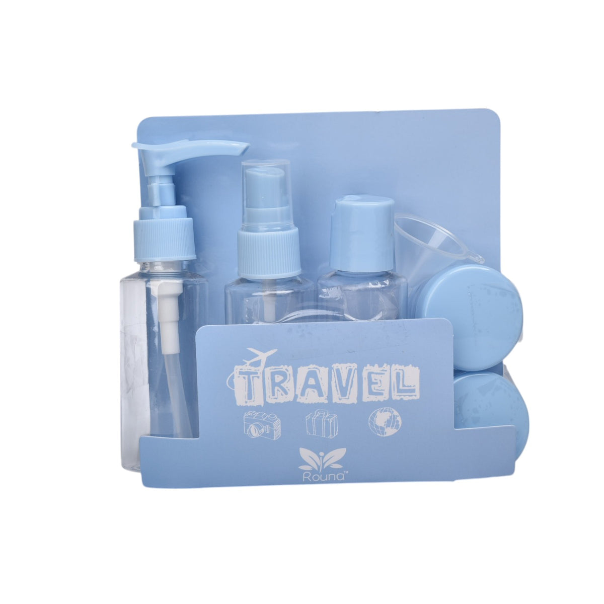 kit 6 envases recargables viajero plastico 50ml dim:15x16x3