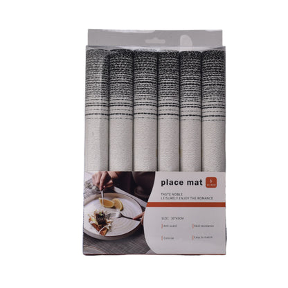 INDIVIDUAL SET 6PCS DIM:30CM