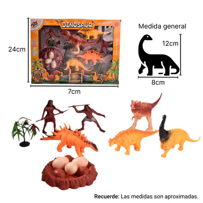 SET DINOSAURIO JUGUETE DIDACTICO COLECCIÓN NIÑOS