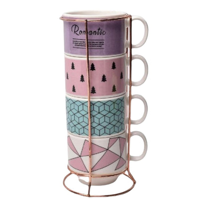 POCILLO X 4 MUG POCILLO CERAMICA POCILLO DE CAFE VASO MUG