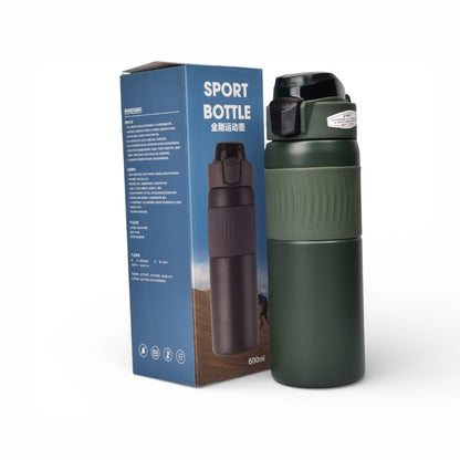 TERMO ACERO INOXIDABLE 600ML DIM:7X7X23