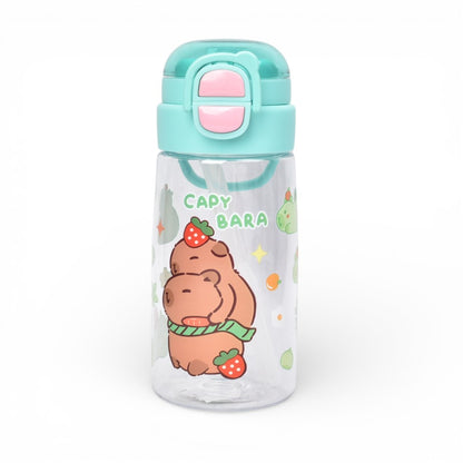 BOTELLA DE AGUA 500ML CAPYBARA PLASTICO DIM:7X7X18