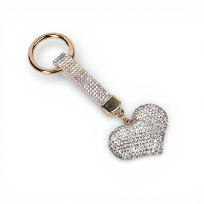 LLAVERO RESINA Y METAL CORAZON DIM:4X3X1