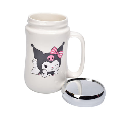 POCILLO CERAMICA KUROMI PERSONAJE 450ML DIM:7X14