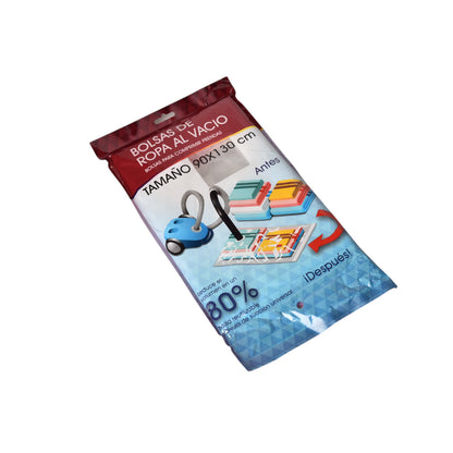 BOLSA DE SELLADO AL VACIO POR COMPRESION PLASTICO TRANSPAREN