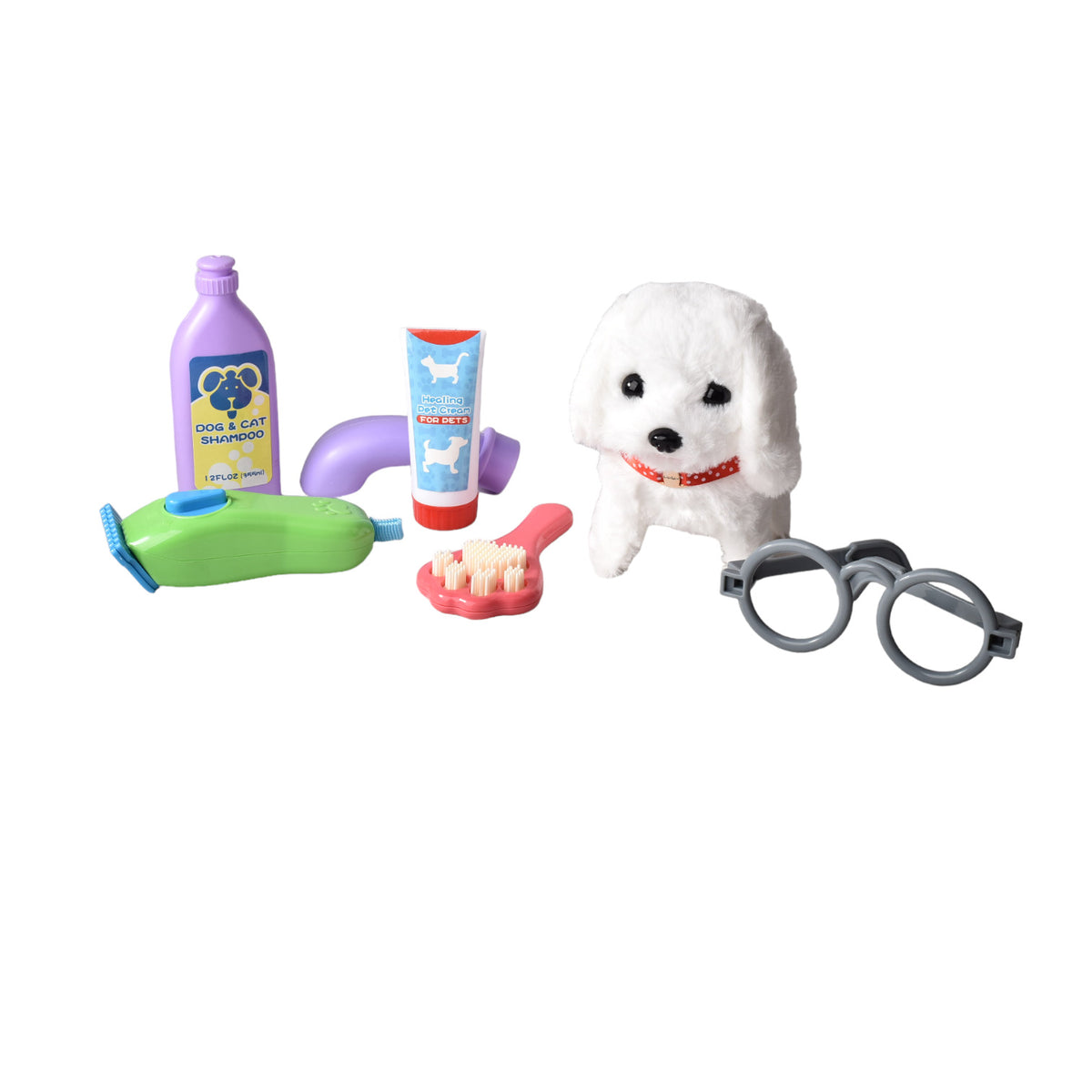 juguete set doctor veterinario rosado con accesorios